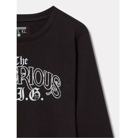 TORRID NWT Notorious B.I.G. Cozy Fleece Crew Sweatshirt - Picture 2 of 4